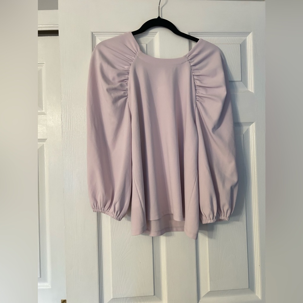 Ann Taylor Pink 3/4 Sleeve Crew Neck Blouse NWT